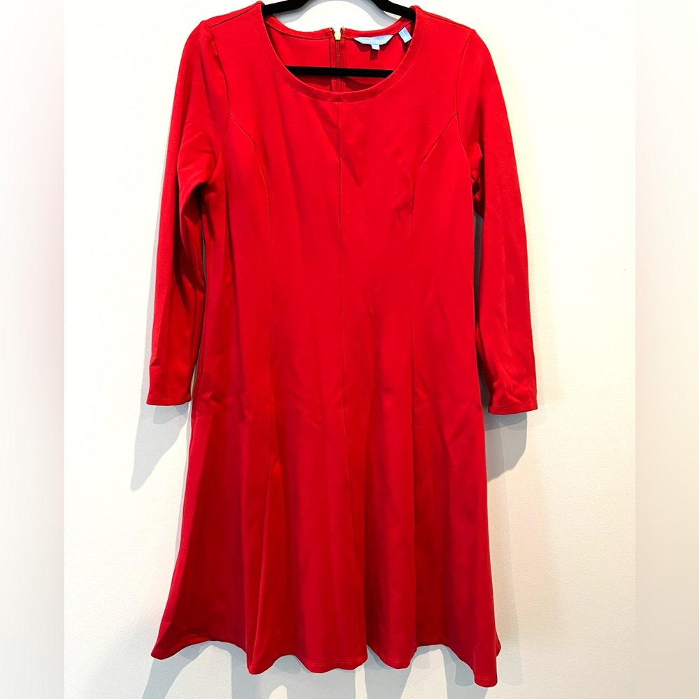 Draper James Red Long Sleeve Dress